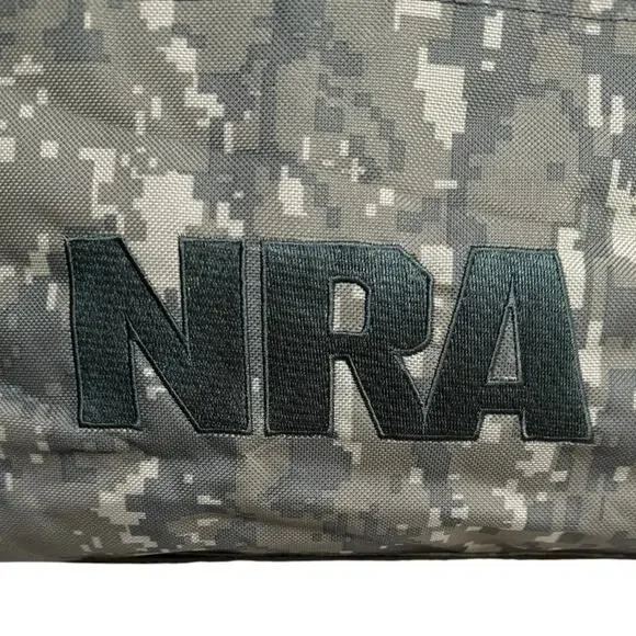 NRA Digital Camo Duffel Hunting Travel Gym Luggage Bag with Shoulder Strap - Picture 2 of 9